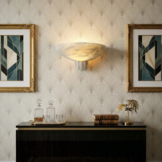 Half-Moon Rare Alabaster Art Wall Lamp - Vidirlighting