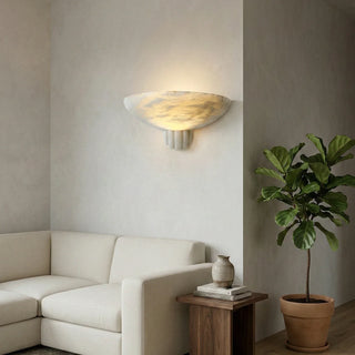Half-Moon Rare Alabaster Art Wall Lamp - Vidirlighting