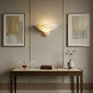 Half-Moon Rare Alabaster Art Wall Lamp - Vidirlighting
