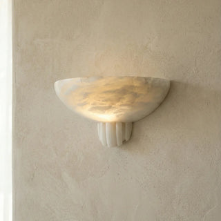Half-Moon Rare Alabaster Art Wall Lamp - Vidirlighting