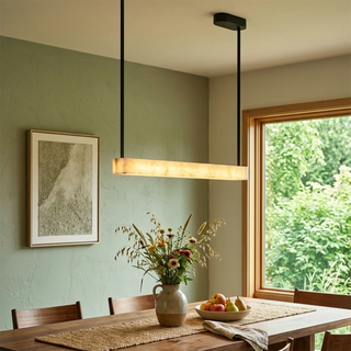 Halia Alabaster Linear Tube Chandelier
