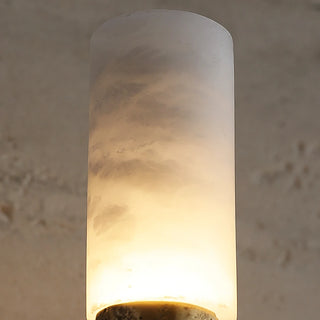 Hammered Torch Alabaster Wall Light