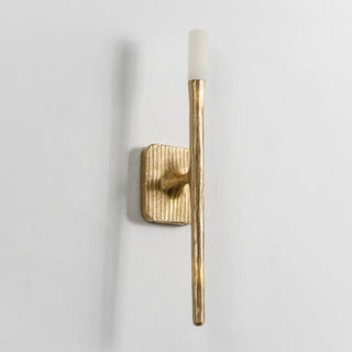 Hammered Torch Alabaster Wall Light