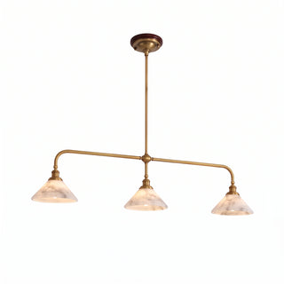 Harlowe Alabaster Two-Light Pendant Light