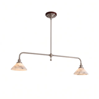 Harlowe Alabaster Two-Light Pendant Light