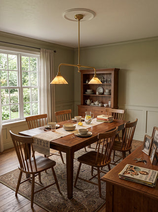 Harlowe Alabaster Two-Light Pendant Light