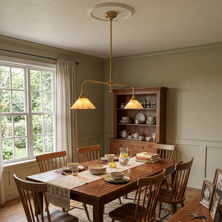 Harlowe Alabaster Two-Light Pendant Light