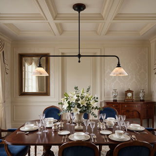 Harlowe Alabaster Two-Light Pendant Light