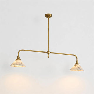 Harlowe Alabaster Two-Light Pendant Light