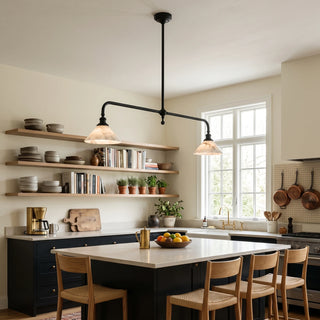 Harlowe Alabaster Two-Light Pendant Light