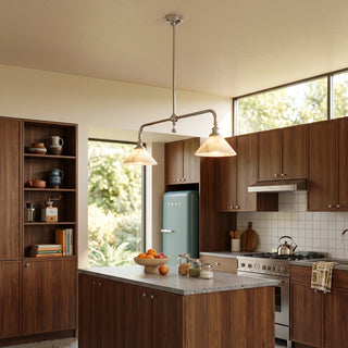 Harlowe Alabaster Two-Light Pendant Light