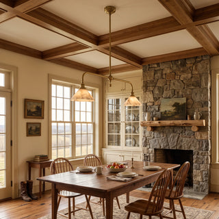 Harlowe Alabaster Two-Light Pendant Light