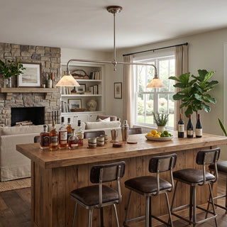 Harlowe Alabaster Two-Light Pendant Light