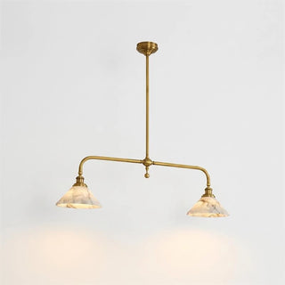 Harlowe Alabaster Two-Light Pendant Light