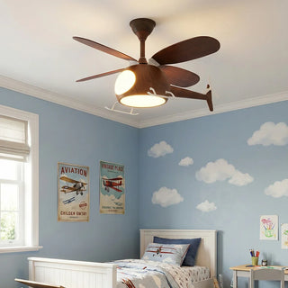 Helicopter Shape Heli Breeze Kids Ceiling Fan Light - Vidirlighting