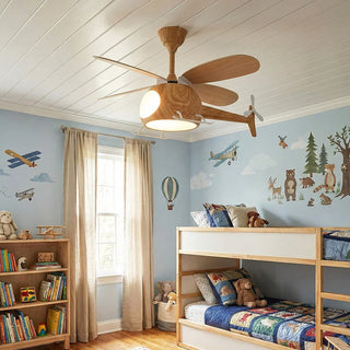 Helicopter Shape Heli Breeze Kids Ceiling Fan Light - Vidirlighting