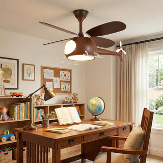 Helicopter Shape Heli Breeze Kids Ceiling Fan Light - Vidirlighting