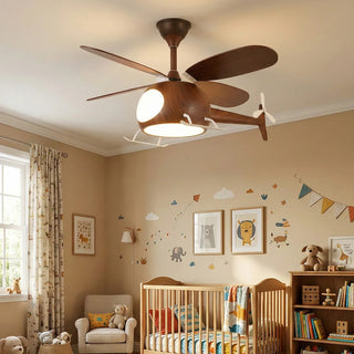 Helicopter Shape Heli Breeze Kids Ceiling Fan Light - Vidirlighting