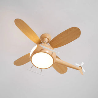 Helicopter Shape Heli Breeze Kids Ceiling Fan Light - Vidirlighting