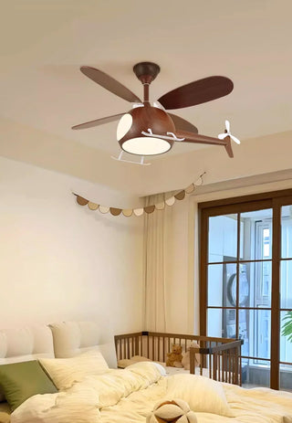 Helicopter Shape Heli Breeze Kids Ceiling Fan Light - Vidirlighting