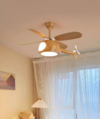 Helicopter Shape Heli Breeze Kids Ceiling Fan Light - Vidirlighting