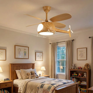 Helicopter Shape Heli Breeze Kids Ceiling Fan Light - Vidirlighting