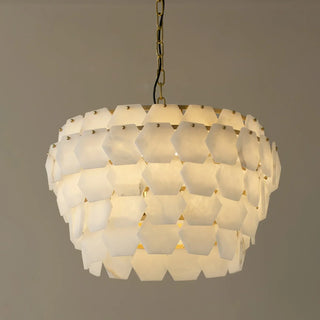 Hexagonal Layered Alabaster Chandelier - Vidirlighting