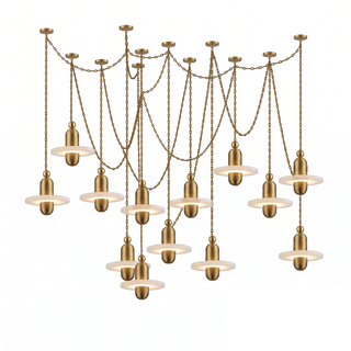 Hollis Ringed Swag Chain Chandelier