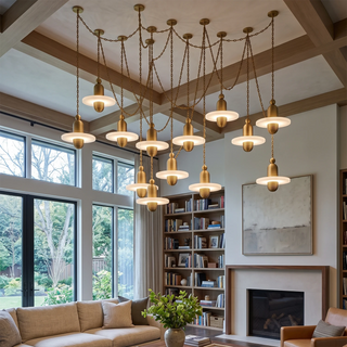 Hollis Ringed Swag Chain Chandelier