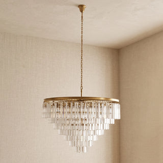 Honoria Tiered Glass Fringe Chandelier