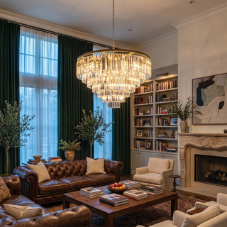 Honoria Tiered Glass Fringe Chandelier