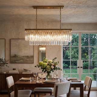 Honoria Tiered Glass Fringe Chandelier