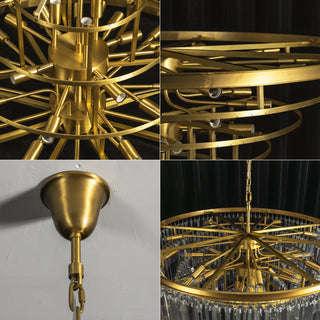Honoria Tiered Glass Fringe Chandelier