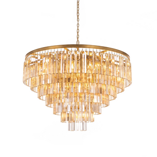Honoria Tiered Glass Fringe Chandelier