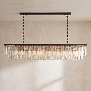 Honoria Tiered Glass Fringe Chandelier