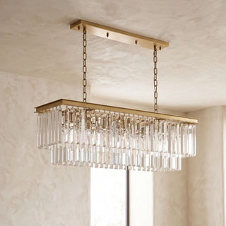 Honoria Tiered Glass Fringe Chandelier