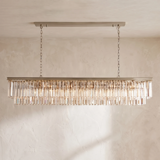 Honoria Tiered Glass Fringe Chandelier