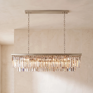 Honoria Tiered Glass Fringe Chandelier