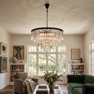 Honoria Tiered Glass Fringe Chandelier
