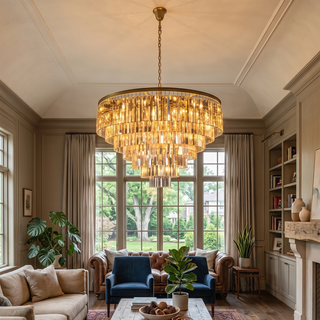 Honoria Tiered Glass Fringe Chandelier