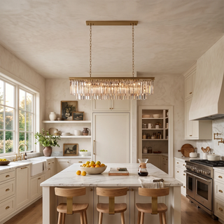 Honoria Tiered Glass Fringe Chandelier