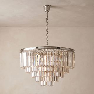 Honoria Tiered Glass Fringe Chandelier