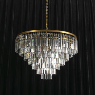 Honoria Tiered Glass Fringe Chandelier