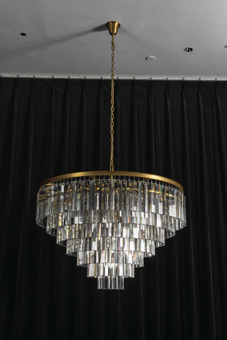 Honoria Tiered Glass Fringe Chandelier
