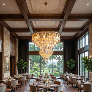Honoria Tiered Glass Fringe Chandelier