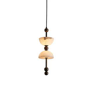 Hourglass Duo Alabaster Pendant Lamp
