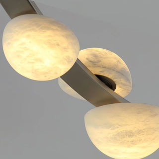 Isolde Draped Arc Alabaster Chandelier