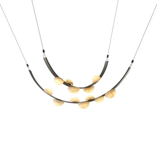 Isolde Draped Arc Alabaster Chandelier