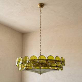 Ivor Discus Glass Ring Chandelier
