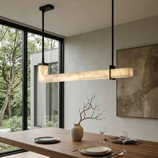L-Shaped Linear Alabaster Pendant Lamp - Vidirlighting